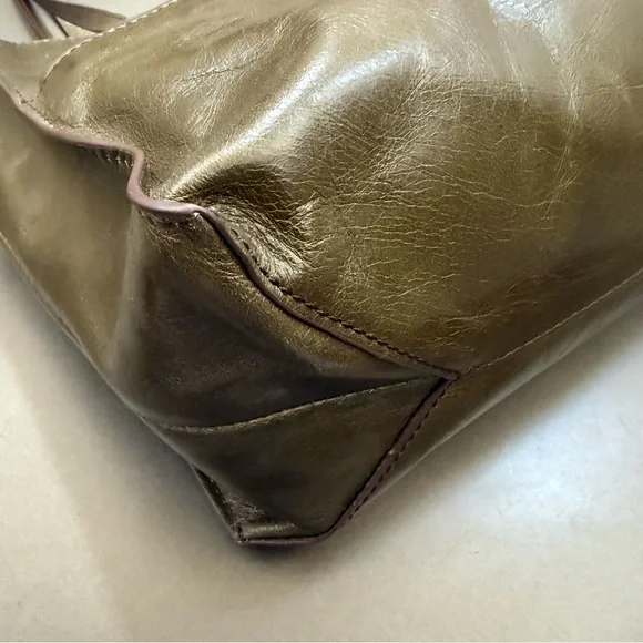 Hobo Friar Shoulder Bag - Olive Green Handbag Purse - Picture 3 of 9